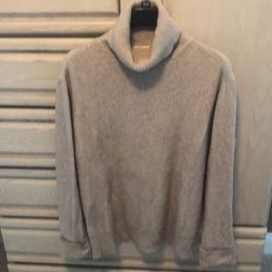 Beige turtleneck sweater